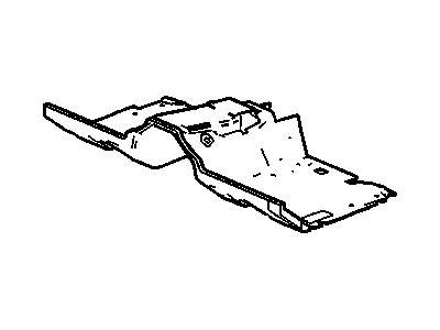 25733062 GM Barrier, Floor Pan, Front Illustration 1 of 1