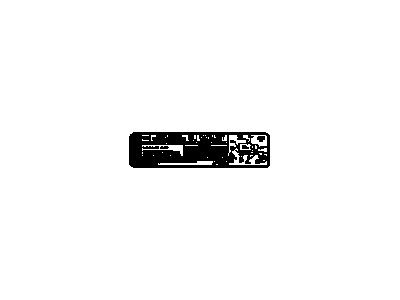 GM 12556991 Label, Emissions And Cautions 12556991 GM Label, Emissions And Cautions Illustration 1 of 1