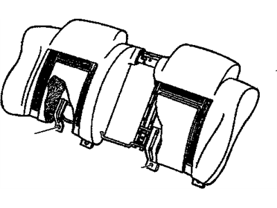 2000 Chevy Lumina Seat Cushion Pad - 17921573