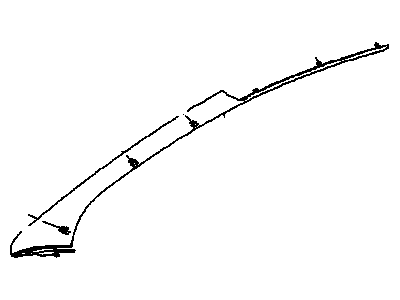 Saturn 21059102 Windshield Pillar Trim