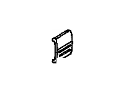 12393667 GM Rear Molding, Front Passenger Side Illustration 1 of 1