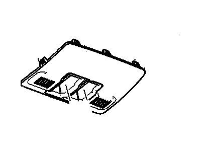 Cadillac 22972031 PLATE,ROOF CONSOLE OPENING TRIM(PART OF 6)(BLACK)