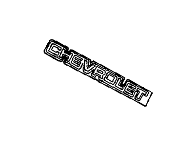 Chevy 10120236 Nameplate