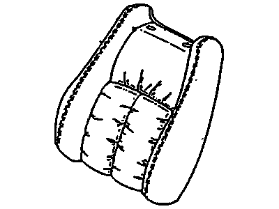 16814227 GM Seat Back Cover, Driver Side Illustration 1 of 1