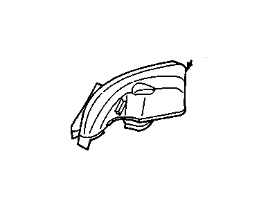GM 10173274 Inner Wheelhouse, Rear Passenger Side 10173274 GM Inner Wheelhouse, Rear Passenger Side Illustration 1 of 1