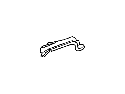 GM 20292555 Lower Rail, Front Passenger Side 20292555 GM Lower Rail, Front Passenger Side Illustration 1 of 1