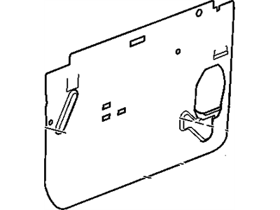 GMC 21996546 DEFLECTOR,FRONT SIDE DOOR WATER