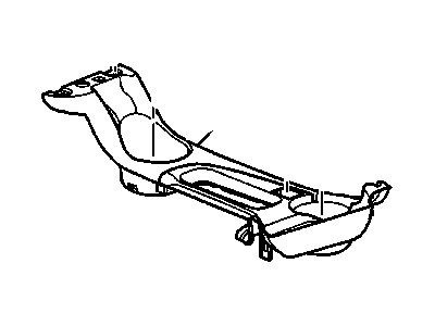 GM 89039681 Plate, Seat Separator Console