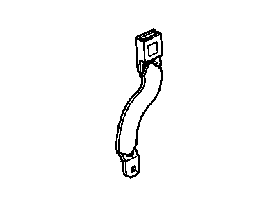 Buick 12532092 Center Buckle