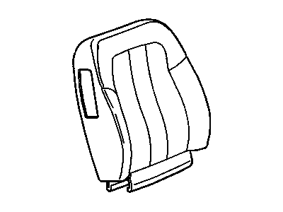 Buick 16786328 COVER,DRIVER SEAT BACK(GRAY)