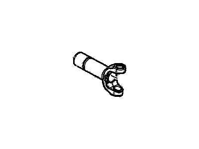 Chevy 12477704 YOKE,PROPELLER SHAFT SLIP(W/UNIVERSAL JOINT)(USE W/PROPSHAFT CODE PL3. FOR 1ST DESIGN SEE 12477702)(PART OF 1)(INCLUDES 3,4)(NICKEL PLATED)