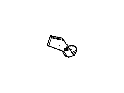 GM 15593675 Guide, Seat Belt, Driver Side 15593675 GM Guide, Seat Belt, Driver Side Illustration 1 of 1