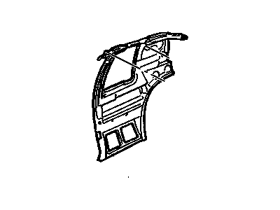 25644068 GM Inner Panel, Rear Driver Side Illustration 1 of 1