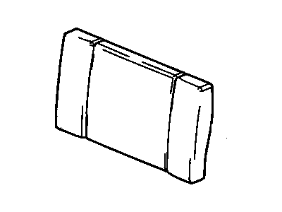 GMC 19151686 COVER,REAR SEAT BACK(EBONY)(*KIT1)