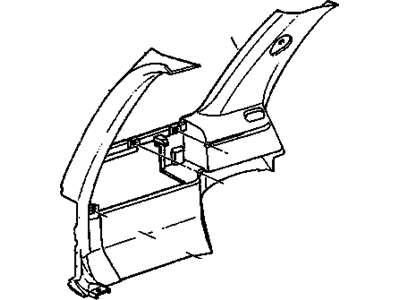 Chevy 15754376 PANEL,BODY SIDE TRIM(INCLUDES 12,28)(PEWTER)