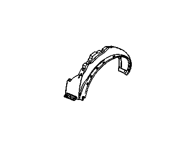 10018220 GM Fender Liner, Front Inner Passenger Side Illustration 1 of 1