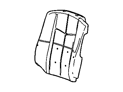 88993031 GM Pad, Front Seat Back Illustration 1 of 1