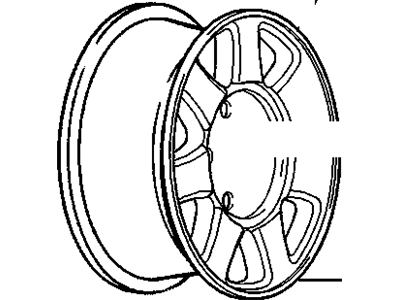 Cadillac 9593095 Wheel, Alloy