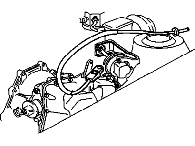 Oldsmobile 10163878 CABLE,AUTOMATIC TRANSMISSION RANGE SELECTOR LEVER
