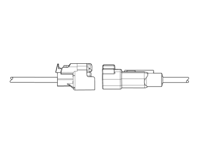 Chevy 85526683 CONNECTOR KIT,CHASSIS WIRING HARNESS(WHEEL SPEED SENSOR - FRONT)(GRAY)(2-WAY FEMALE)(W/LEADS)(SIDE ELECTRIC CODE: B5RF)