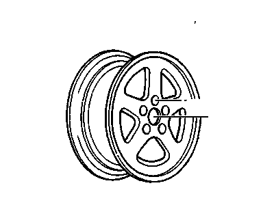 Oldsmobile 12518356 Wheel, Alloy