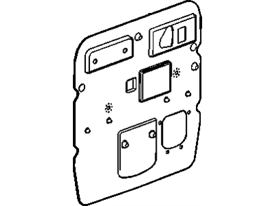 GM 15196395 Deflector, Door Trim/Access, Inner 15196395 GM Deflector, Door Trim/Access, Inner Illustration 1 of 1