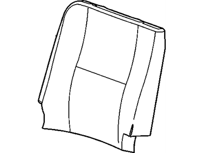 Chevy 22814497 COVER,REAR SEAT BACK(EBONY)
