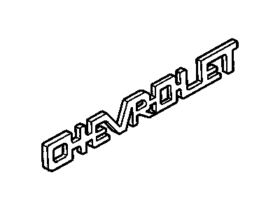 Chevy 10212757 Nameplate
