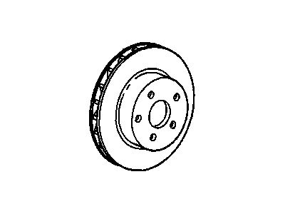 Pontiac Fiero Brake Disc - 10046489