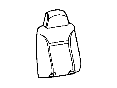 GMC 19258338 COVER,REAR SEAT BACK(EBONY)(BUILT 9/28/10 & AFTER)(FOR 1ST DESIGN SEE 19168414)