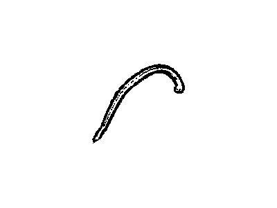 GM 14013610 Wheel Opening Molding, Front Passenger Side 14013610 GM Wheel Opening Molding, Front Passenger Side Illustration 1 of 1