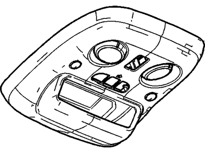 GMC 15746985 CONSOLE,ROOF(INCLUDES 2,4-8)(SHALE)
