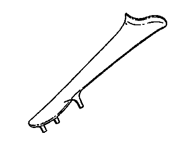 Pontiac 10294527 MOLDING,WINDSHIELD SIDE UPPER GARNISH(NEUTRAL)