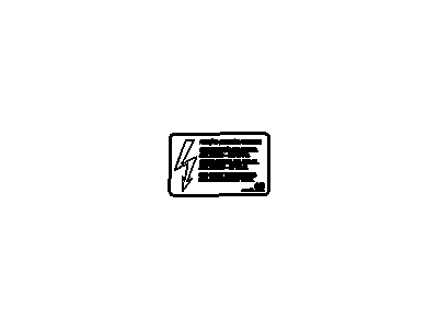 Chevy 94707749 LABEL,HIGH VLTG BATTERY WARNING