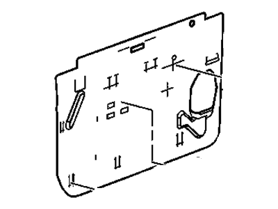 GMC 21996546 DEFLECTOR,FRONT SIDE DOOR WATER