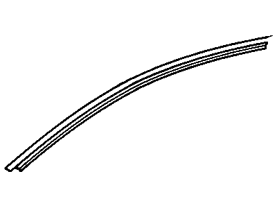 GM 10103166 Window Molding Seal Strip, Front Passenger Side GM 10103166 Window Molding Seal Strip, Front Passenger Side