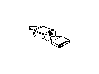1992 Chevy Corvette Muffler - 12528808