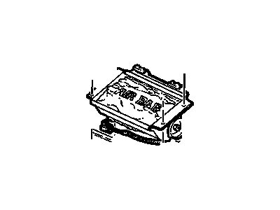 Pontiac 10354536 AIRBAG,INSTRUMENT PANEL