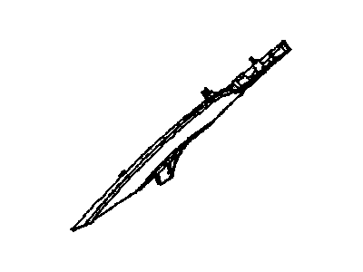 Chevy 96966935 TRIM,BODY SIDE REAR UPPER(GMM LOCAL)(BLACK)