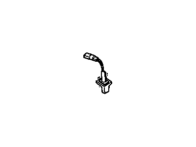 12535200 GM Sunshade Support, Gray, Passenger Side Illustration 1 of 1