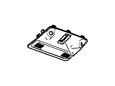 GM 20920171 Plate, Overhead Console 20920171 GM Plate, Overhead Console Illustration 1 of 1