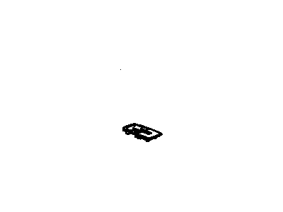 Chevy 10349079 BEZEL,REAR SEAT ANCHOR PLATE(GRAY)(2ND ROW, CENTER SEAT, LH FRONT LEG)