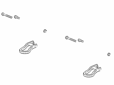 GMC 84192871 HOOK PKG,FRONT TOW(INCLUDES 2-5)(TORCH RED)(INSTALL 0.50)(3.48 KGS)