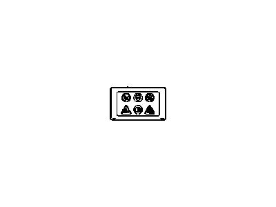 Hummer 15061761 LABEL,BATTERY WARNING(INCLUDES SYMBOLS ONLY)