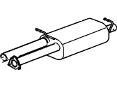 GMC Savana 2500 Muffler - 15159715 Muffler W/Tpipe
