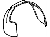 Cadillac Eldorado Fender Splash Shield - 25638289 Fender Liner, Front Inner Driver Side