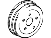 Chevrolet Metro Brake Drum - 96062139 Brake Drum