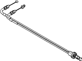 Chevrolet Metro Throttle Cable - 30019576 Throttle Cable