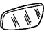 GM 12530001 Mirror Glass, Rear Driver Side