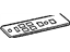 GM 3539852 Plate, Door Window, Gray, Front